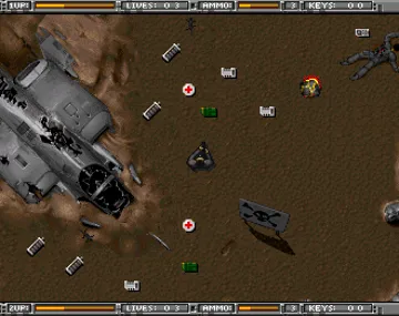 Alien Breed - Tower Assault (OCS & AGA)_Disk1 screen shot game playing